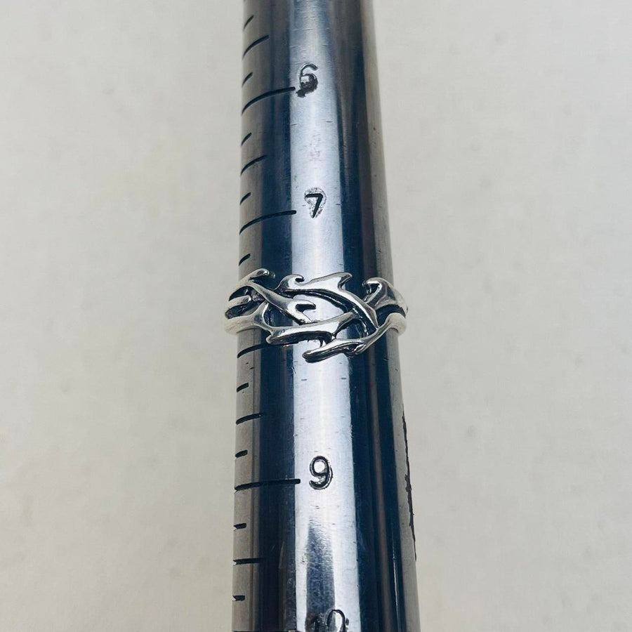 Silver Thorn Band Ring
