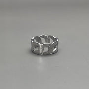 Silver Cuban Link Ring