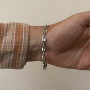 Silver Oval Link Bracelet