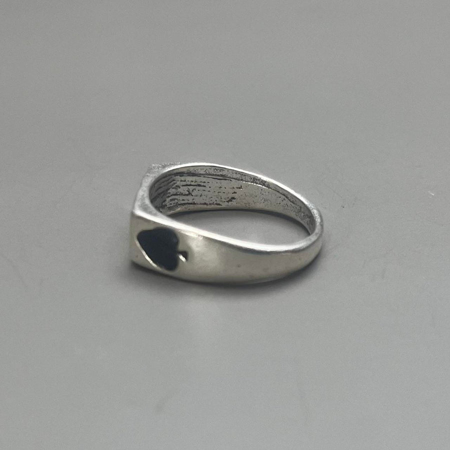 Silver Spade Ring