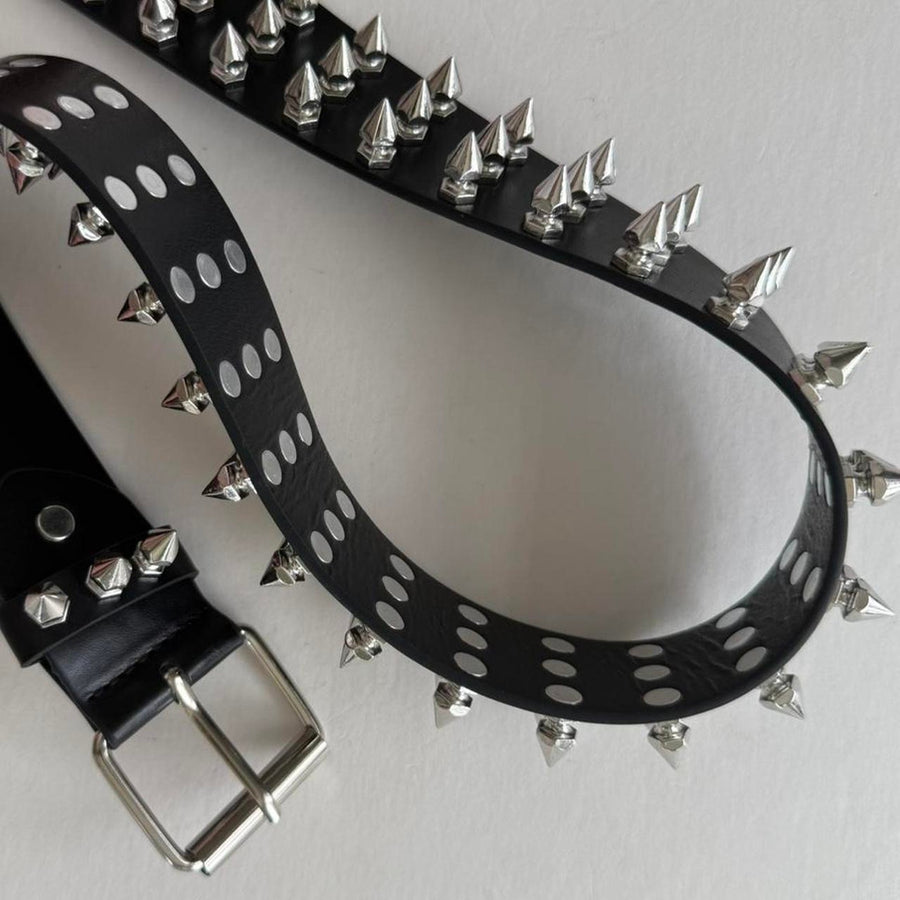 Black Spiked Studded Belt