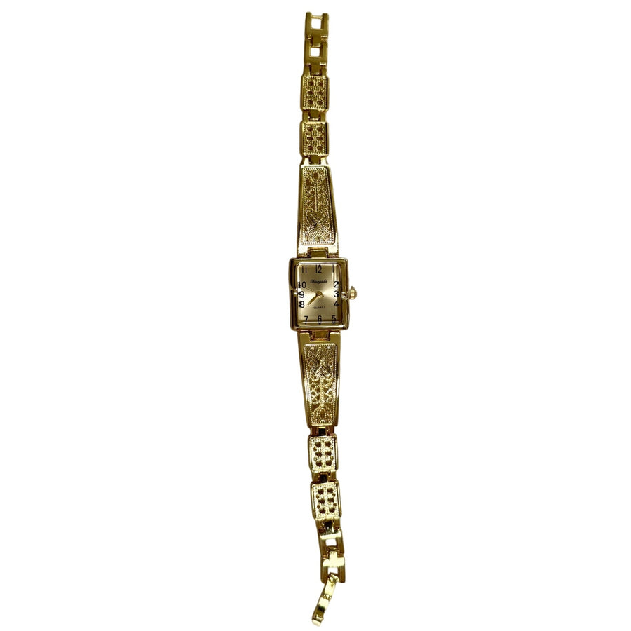 Gold Engraved Watch