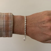 Silver Rope Chain Bracelet