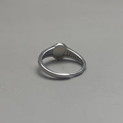 Silver Solitaire Ring