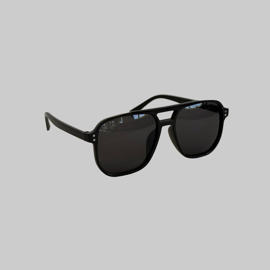 Black Aviator Sunglasses