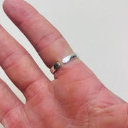 Silver Daisy Band Ring