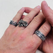 Silver Engraved Band Ring