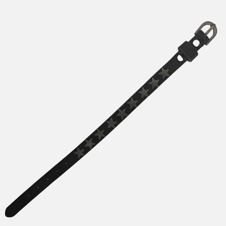 Black Star Leather Bracelet