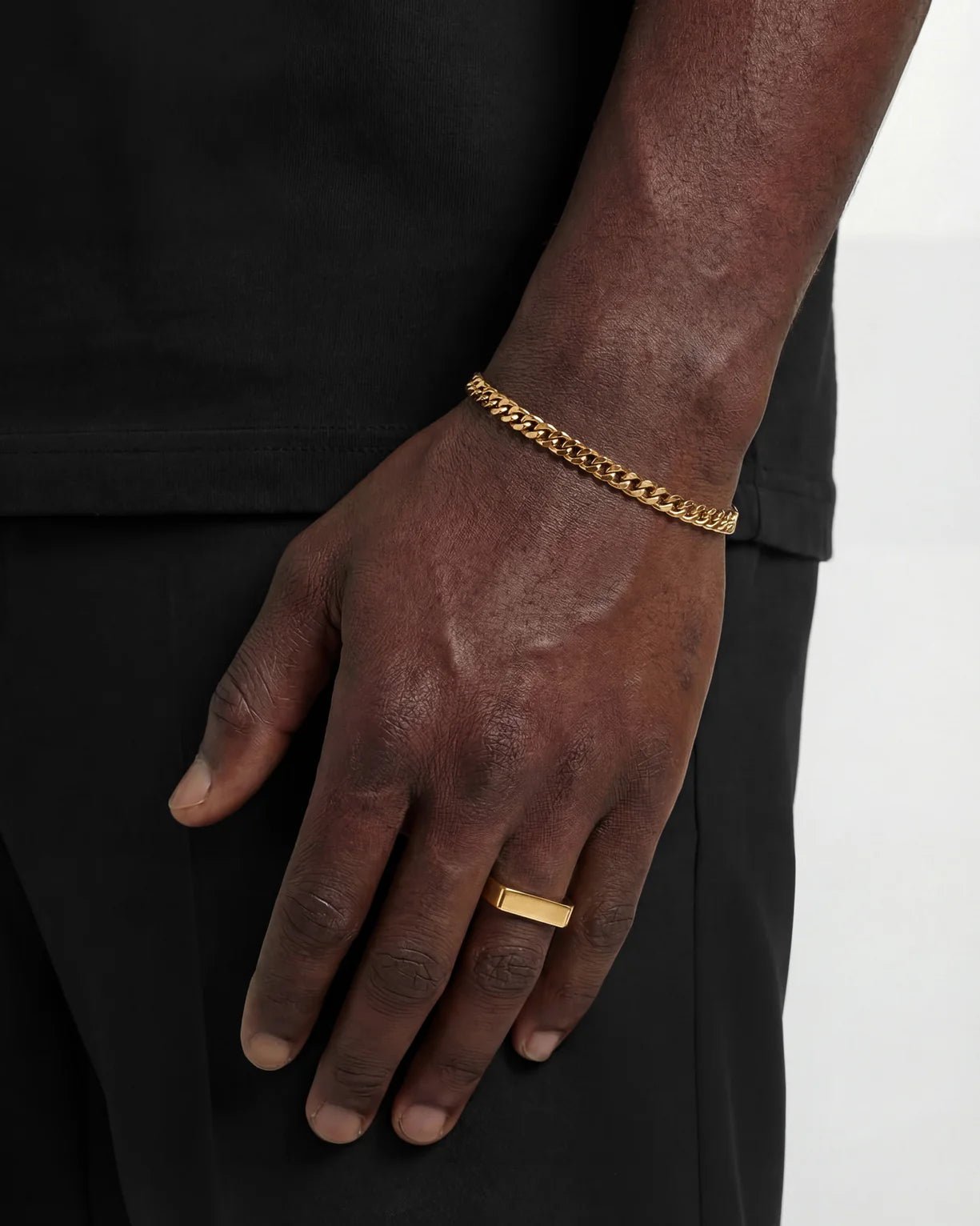 Gold Textured Block Ring (Copy) - Rynor