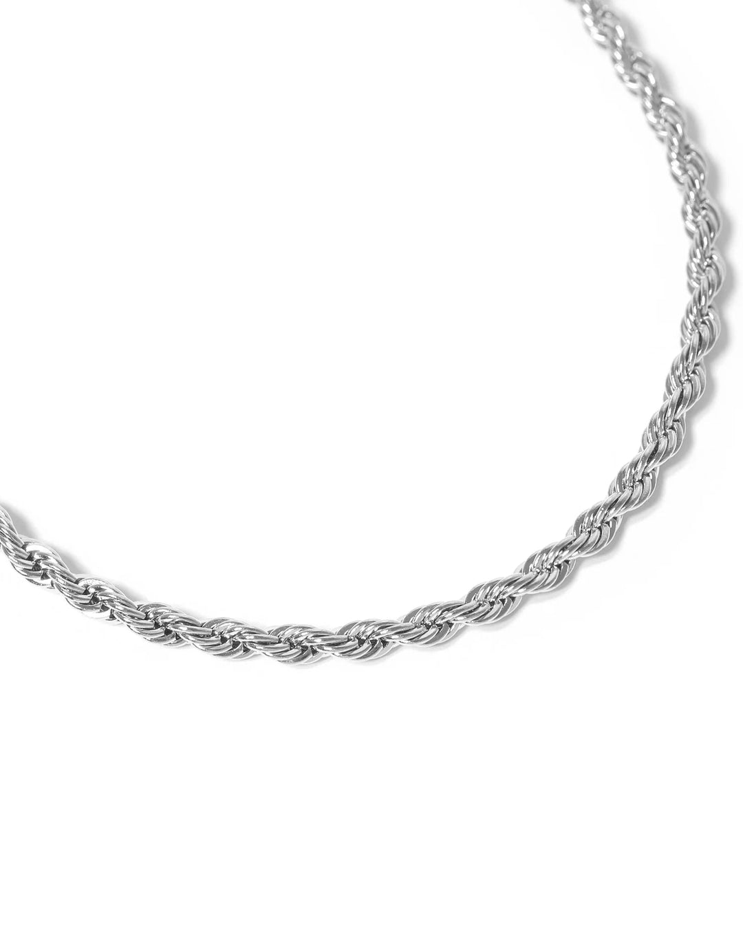 Zilveren armband met gedraaid touw